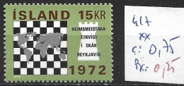 ISLANDE 417 ** Côte 0.75 € - Unused Stamps