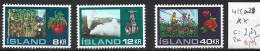 ISLANDE 418 à 20 ** Côte 2.25 € - Ongebruikt