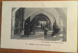 Cpa 24 EYMET Les Arcades Côté Est, Animée, éd Gillet, écrite, Année ? - Eymet