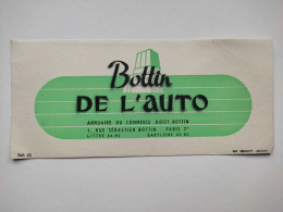 BUVARD " BOTTIN DE L'AUTO",DIDOT-BOTTIN,AUTOMOBILE - Automotive