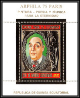 86173/ Guinée équatoriale Guinea Mi N°153 A ARPHILA 75 Pablo Neruda OR Gold ** MNH Chile Chili - Guinea Ecuatorial