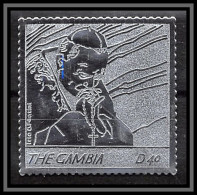 86245 Gambie Gambia - Mi N°5551 Pape Jean Paul 2 Religion Christianism Christianisme Silver Argent ** MNH Pope 2005  - Papi