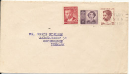 Australia Cover Sent  To Denmark 1949 - Cartas & Documentos