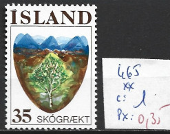 ISLANDE 465 ** Côte 1 € - Ungebraucht