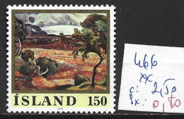 ISLANDE 466 ** Côte 2.50 € - Ongebruikt