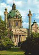 VIENNA, ST. CHARLES CHURCH, ARCHITECTURE, TOWER, CAR, AUSTRIA, POSTCARD - Wien Mitte