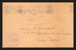 42002/ Lettre Cover Aviation Militaire 1er Groupe Dijon Et Cachet 3ème Groupe Guerre Pour Le Secteur 23 1915 1914/1918 W - Military Airmail