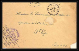 42003/ Lettre Cover Aviation Militaire 1er Groupe Dijon 1915 Pour St Cyr Seine Et Oise 1915 Guerre 1914/1918 War  - Militärische Luftpost