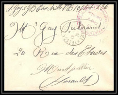 42053/ Lettre Cover Aviation Militaire Escadrille N°105 En Rouge Secteur 136 Pour Montpellier 1916 Guerre 1914/1918 War  - Posta Aerea Militare