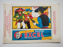 BUVARD " BISCOTTES EXCEL " , COLLECTION SHERIFF, 65 , FAR WEST - Biscottes