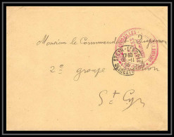 42163/ Lettre Cover Aviation Militaire 1er Groupe D'aerostation Versailles 1915 Le Capitaine Guerre 1914/1918 War  - Poste Aérienne Militaire