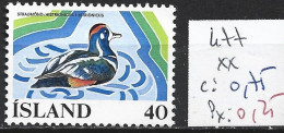 ISLANDE 477 ** Côte 0.75 € - Nuovi