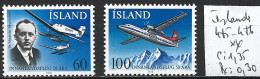 ISLANDE 485-86 ** Côte 1.35 € - Unused Stamps