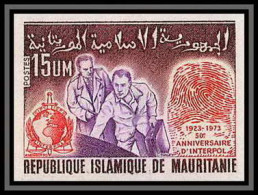 0967a - Mauritanie (Mauritania) N° 310 50è Interpol Police Non Dentelé Imperf ** MNH - Police - Gendarmerie