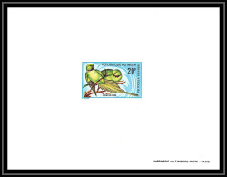 1127/ épreuve De Luxe (deluxe Proof) Niger N°241 Pisttacula Krameris Oiseaux (bird Birds Oiseau) - Papagayos