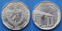 CUBA - 5 Centavos 2009 "Casa Colonial" KM# 575.2 Second Republic (1962) - Edelweiss Coins - Cuba