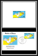 1846 épreuve De Luxe / Deluxe Proof Wallis Et Futuna PA 153 N° 153 Journée De La Poste UPU Colombe Dove + Fdc - Imperforates, Proofs & Errors