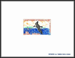 2197/ Saint-Pierre Et Miquelon PA N°72 Le Puffin Majeur Shearwater Oiseaux Birds épreuve De Luxe Deluxe Proof 1993 - Sin Dentar, Pruebas De Impresión Y Variedades