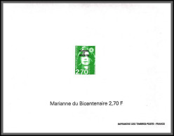 2217/ Saint-Pierre Et Miquelon N°630 Marianne Du Bicentenaire Proof  Bloc Gommé ** Mnh 1996 RRR - Non Dentelés, épreuves & Variétés