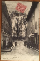 Cpa 24 EYMET, Rue Du Grand Pont,animée, éd Gillet, écrite En 1906 - Eymet
