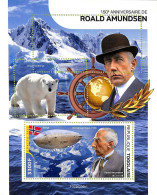 A9682 - TOGO  -  ERROR MISPERF Stamp Sheet - 2022 - Roald Amundsen EXPLORER - Poolreizigers & Beroemdheden