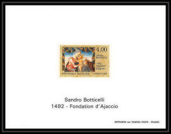 France - Bloc BF N°2754 Ajaccio Corse Botticelli Tableau (Painting) Non Dentelé ** MNH Imperf Deluxe Proof - Madonnas