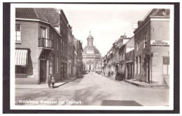 Pays-Bas MIDDELBURG  Une Rue Et L'Eglise    2 Scans - Middelburg