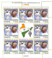 A9513 - REP.GUINEE - ERROR MISPERF Stamp Sheet - 2022 - Mahatma Gandhi - Mahatma Gandhi