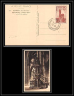 0170a/ Carte Maximum France N°443 Fleche De La Cathédrale De Strasbourg Eglise Church 24/6/1939 2ème Jour D'utilisation - ....-1949