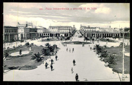 MONTEVIDEO - Plaza Independencia Y Avenida 18 De Julio ( Editor: A. Carluccio Nº 330)  Carte Postale - Uruguay