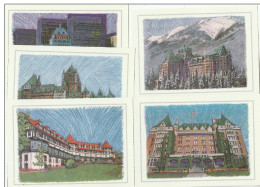 CANADA Historic HOTELS  Set Of 5 Postcards Produced By Canada Post Hotel Postcard - Colecciones Y Lotes