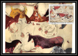 2216/ Carte Maximum France N°1555 Grotte De Lascaux Montignac Tableau (Painting) édition ? 1968 - Prehistoria