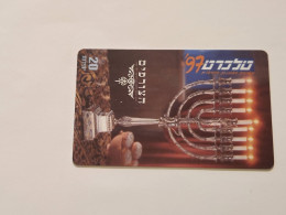 ISRAEL-The Goldsmiths-telecard 97-the Israeli Collectibles Exhibition-Hanukkah-(20 Units)-(25508077240)-tirage(-019/200) - Israël