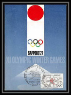 2660/ Carte Maximum (card) France N°1705 Jeux Olympiques (olympic Games) Sapporo Japan 1972 Edition Pac - Inverno1972: Sapporo