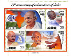 A9362 - SIERRA LEONE - ERROR MISPERF Stamp Sheet - 2022 - Mahatma Gandhi - Mahatma Gandhi