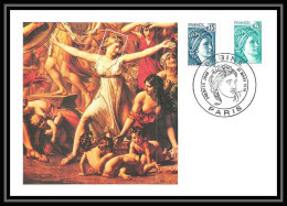 3406/ Carte Maximum (card) France N°1966/1967 Type Sabine Louis David Fdc 1978 Edition Cef - 1977-1981 Sabine (Gandon)