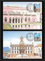 3594 Brésil Brazil  Carte Maximum (card) N° 1754/1755 Musées Serie Museus 1985 Ouro Preto Rio De Janeiro - Cartoline Maximum