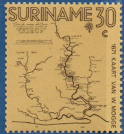 Suriname 1971 Local Maps 300 Yr 1 Value MNH - Géographie
