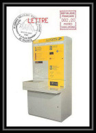 4206/ Carte Maximum France Vignette Libre Service à Affranchissement Vignette Machine Crouzet Valence 1986 ATM - 1985 Papel « Carrier »