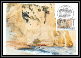 4241/ Carte Maximum France N°2463 Etretat D'après Delacroix édition Cef Fdc 1987  - Impressionismus