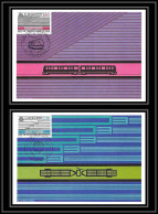 4354/ Carte Maximum (card) France N°2531/2532 Europa 1988 Transport Et Communication Paris édition Cef Fdc 1988 - 1988