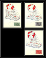 5365/ Carte Maximum (card) France Service N°36/38 Unesco Fdc Edition Parison 1966 - Storia Postale