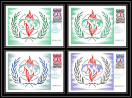 5368/ Carte Maximum (card) France Service N°39/42 Unesco Droits De L'homme Fdc Edition Parison 1971 Human Rights - Cartas & Documentos
