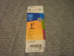 Archery Athens 2004 Olympic Games Greece Greek Mint Unused Match Ticket Stub 18/08/2004 15:45 #707 - Apparel, Souvenirs & Other