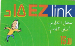 JORDAN - EZ Link Prepaid Card 15 JD, Used - Jordania