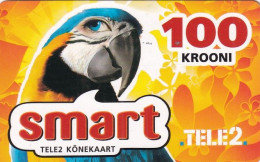 ESTONIA - Parrot, Tele2 Prepaid Card 100 Kr, Exp.date 15/06/11, Used - Estonie