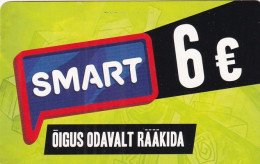 ESTONIA - Smart Prepaid Card 6 Euro, Exp.date 15/09/18, Used - Estonia