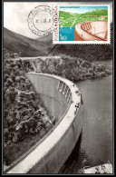 Roumanie (Romania) Carte Maximum (card) 1688 - N° 3089 Centrales Hydroélectriques BARRAGE NEGOVANU 1978 Barajul Dam - Electricidad