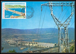 Roumanie (Romania) Carte Maximum Entier 1689 - N° 3093 Centrales Hydroélectriques BARRAGE Portile De Fier 1978 Dam - Electricidad