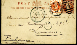 Grande-Bretagne   Entier Postal + N° 91 - Brieven En Documenten